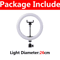 10Inch LED Selfie Ring Light With Tripod Phone Holder Dimmable USB Lighting For TikTok Video 3