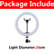 10Inch LED Selfie Ring Light With Tripod Phone Holder Dimmable USB Lighting For TikTok Video 3
