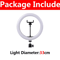 10Inch LED Selfie Ring Light With Tripod Phone Holder Dimmable USB Lighting For TikTok Video 5