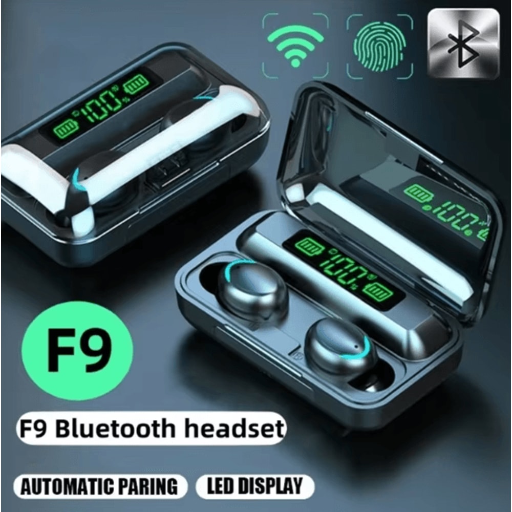 F95 TWS Wireless Bluetooth Earbuds Waterproof HiFi Stereo Sports Headphones With Charging Case 0