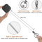 Retractable AntiLost Keychain With Easy Pull Buckle Durable Belt Clip Badge Reel 2