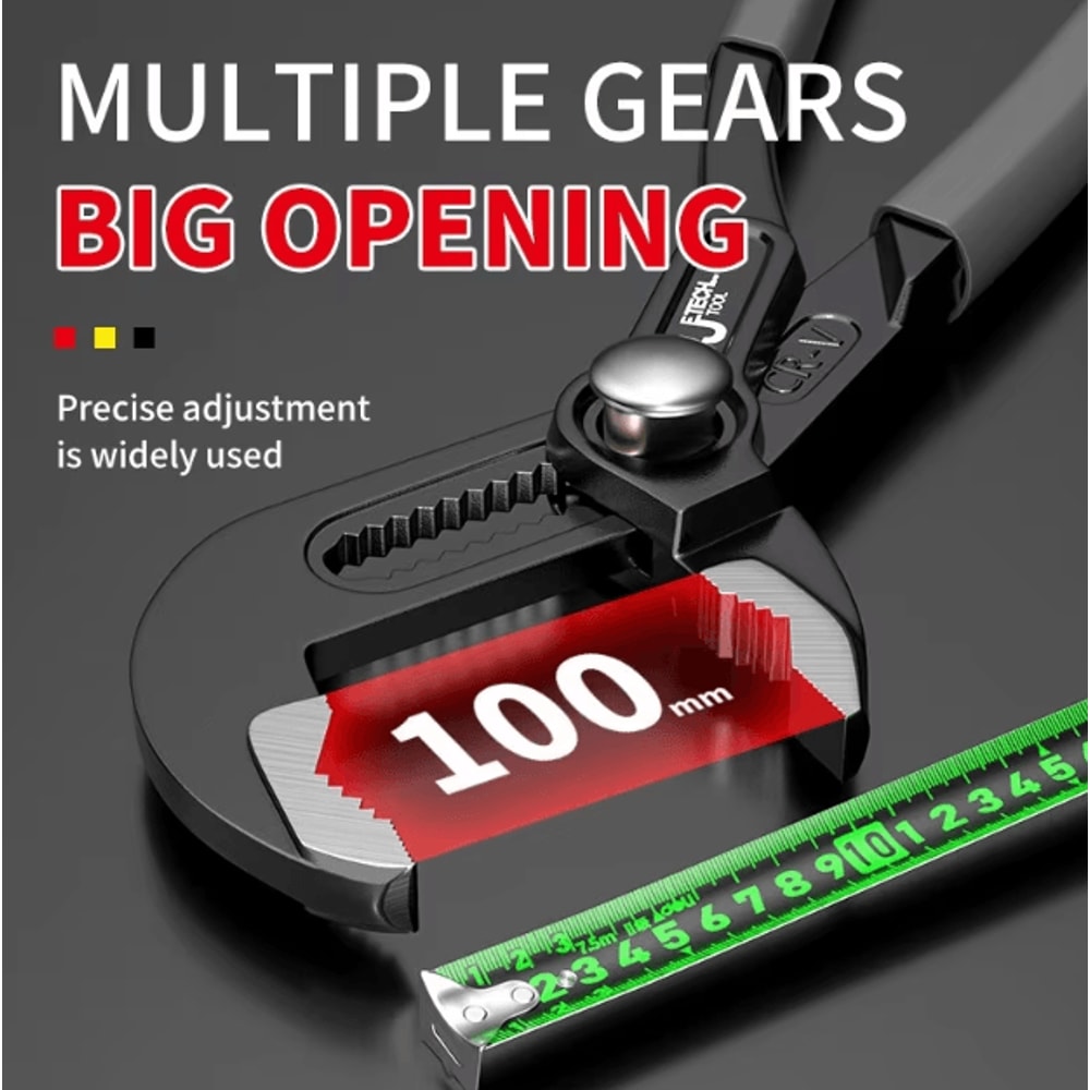 QuickRelease Water Pump Pliers Adjustable Pipe Wrench MultiFunction Plumbing Tool 1