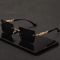 Rimless Rectangle Sunglasses Small Square UV Protection Shades For Men And Women 0