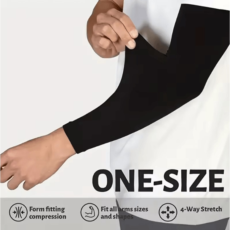 3 Pair Cooling UV Protection Arm Sleeves Breathable Compression Sun Sleeves For Sports And Outdoor 2