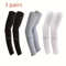 3 Pair Cooling UV Protection Arm Sleeves Breathable Compression Sun Sleeves For Sports And Outdoor 3