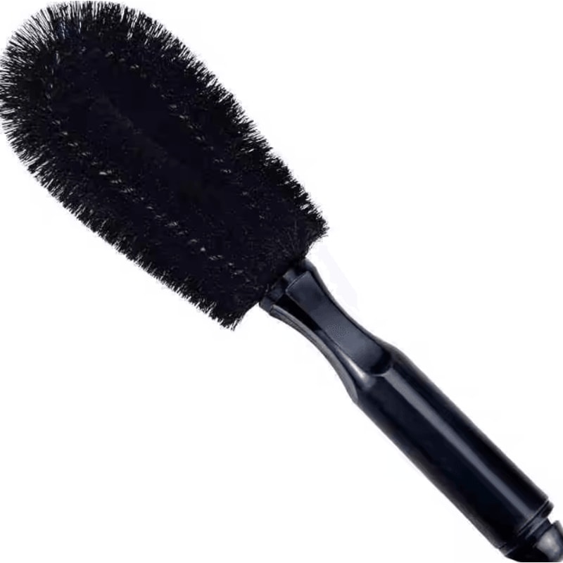 Car Wheel Cleaning Brush Tire Rim Scrub Tool Non Slip Handle Auto Detailing Brush 3