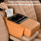 Car Center Console Armrest Cushion With Cup Holder Universal Anti Slip Comfort Pad 2