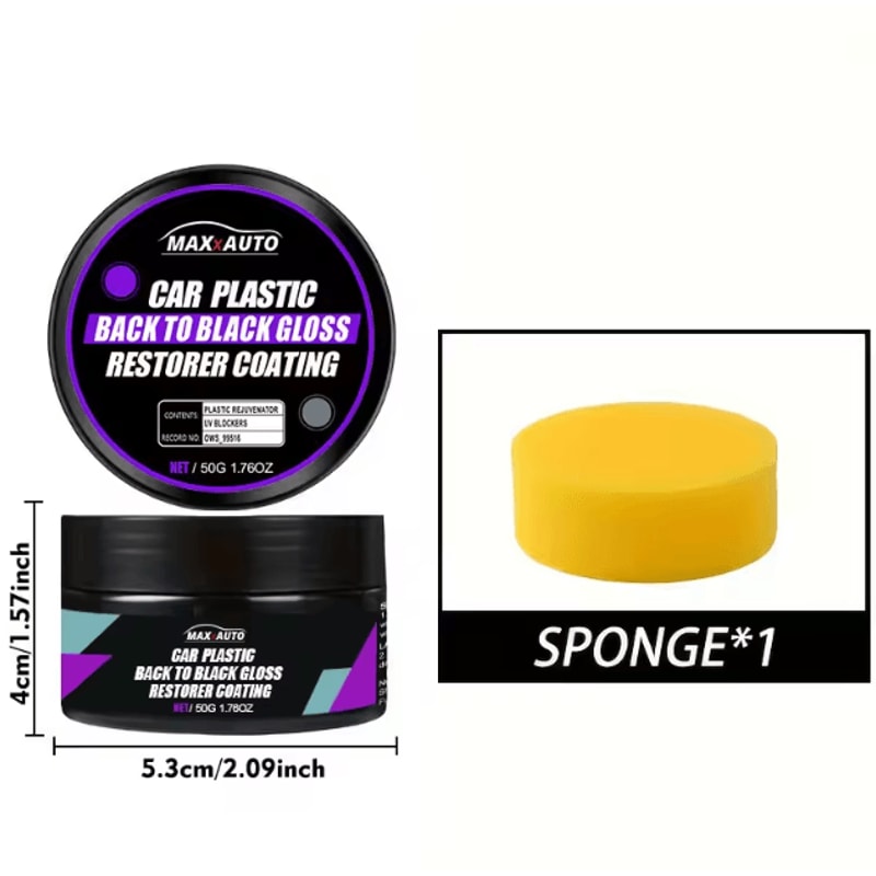 Car Plastic Restorer Back To Black Gloss Trim And Interior Renewal Coating 3