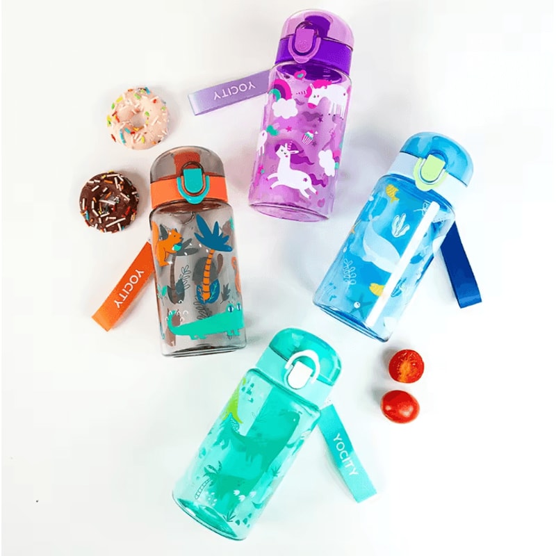 Dinosaur Water Bottle 550ML Portable Kids Travel Cup Leakproof Sports Drink Bottle 1