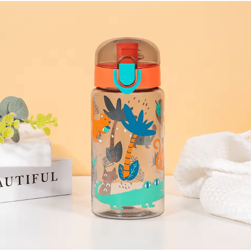 Dinosaur Water Bottle 550ML Portable Kids Travel Cup Leakproof Sports Drink Bottle 3