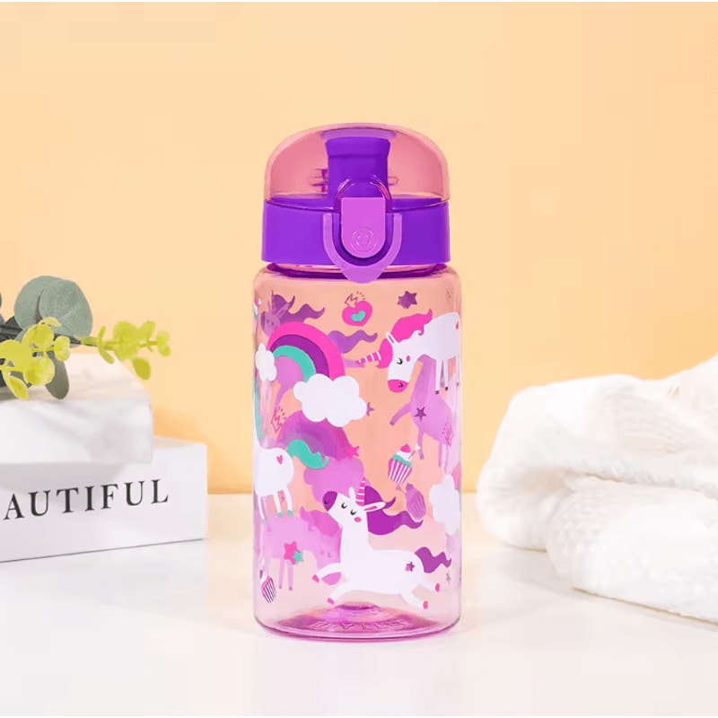 Dinosaur Water Bottle 550ML Portable Kids Travel Cup Leakproof Sports Drink Bottle 5