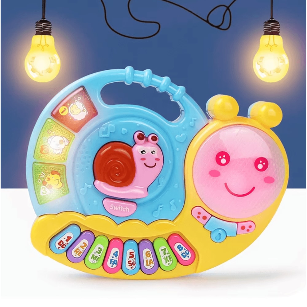 Baby Piano Toy With Animal Sounds Lights Interactive Kids Musical Keyboard Learning Toy 0