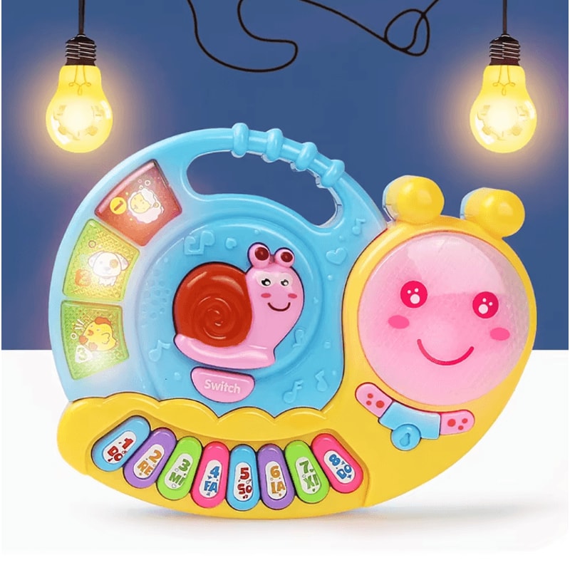 Baby Piano Toy With Animal Sounds Lights Interactive Kids Musical Keyboard Learning Toy 0
