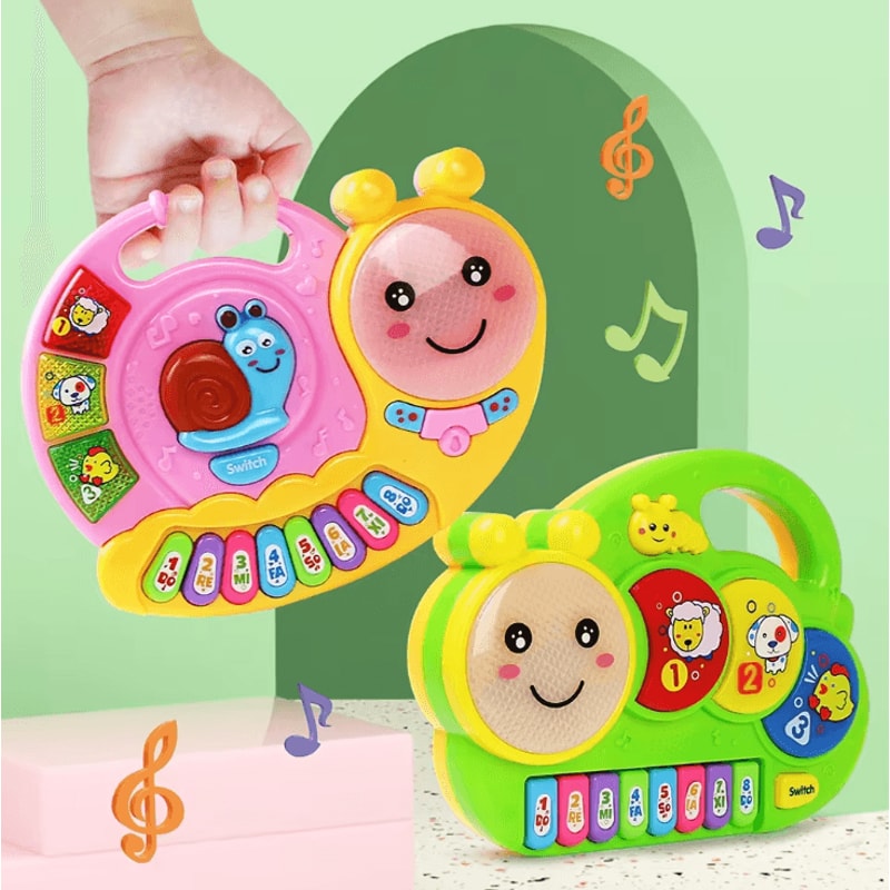 Baby Piano Toy With Animal Sounds Lights Interactive Kids Musical Keyboard Learning Toy 1
