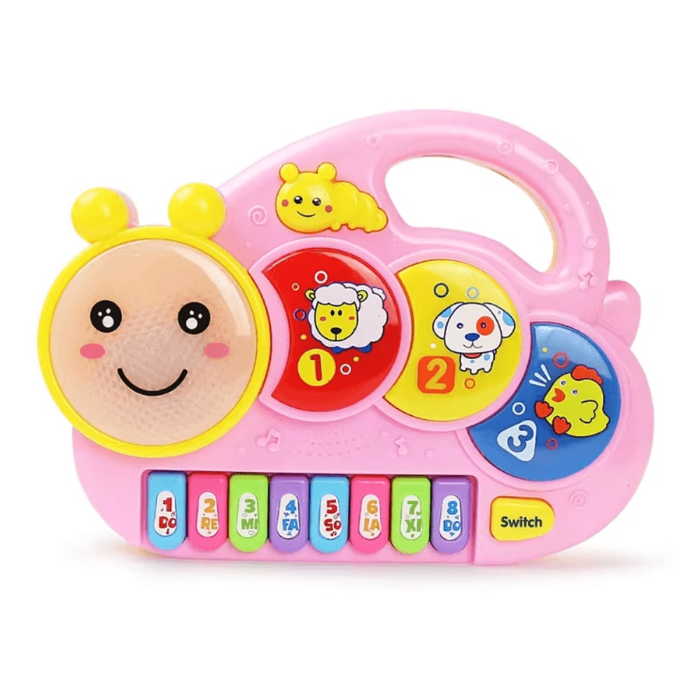 Baby Piano Toy With Animal Sounds Lights Interactive Kids Musical Keyboard Learning Toy 5