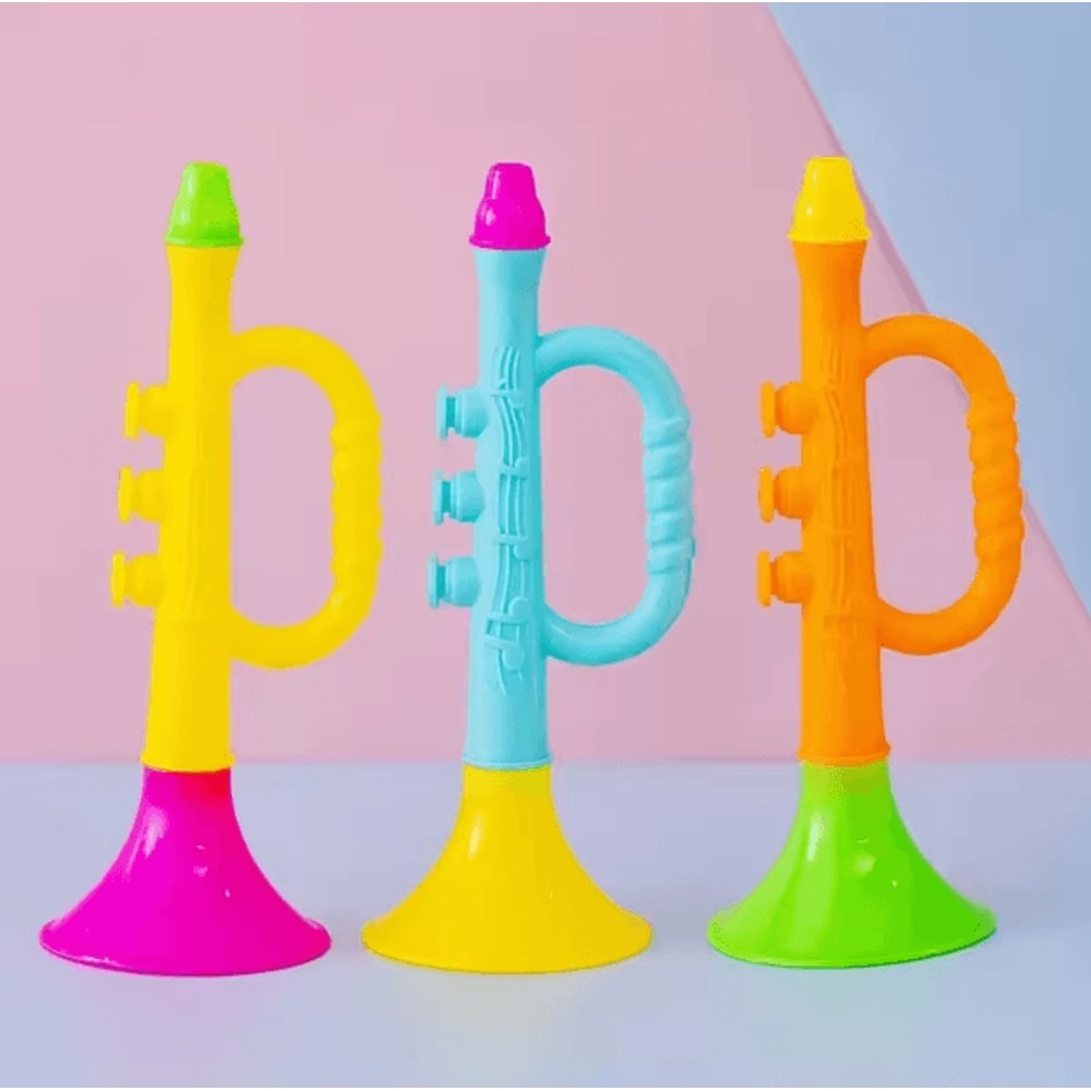Colorful Baby Trumpet Toy Montessori Musical Instrument For Kids Early Learning Fun 0