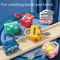 Montessori Number Lock Key Toy Cars Interactive Learning Puzzle For Toddlers 13 Years 0