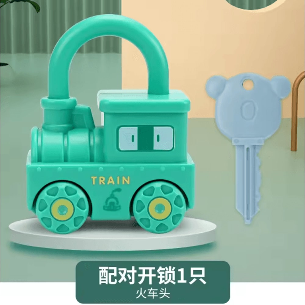 Montessori Number Lock Key Toy Cars Interactive Learning Puzzle For Toddlers 13 Years 3