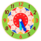 Montessori Wooden Clock Learning Toy Kids Time Teaching Board With Number Shape Puzzle 2