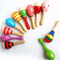 Wooden Baby Hammer Rattle Montessori Musical Sand Shaker Toy For Early Learning 2