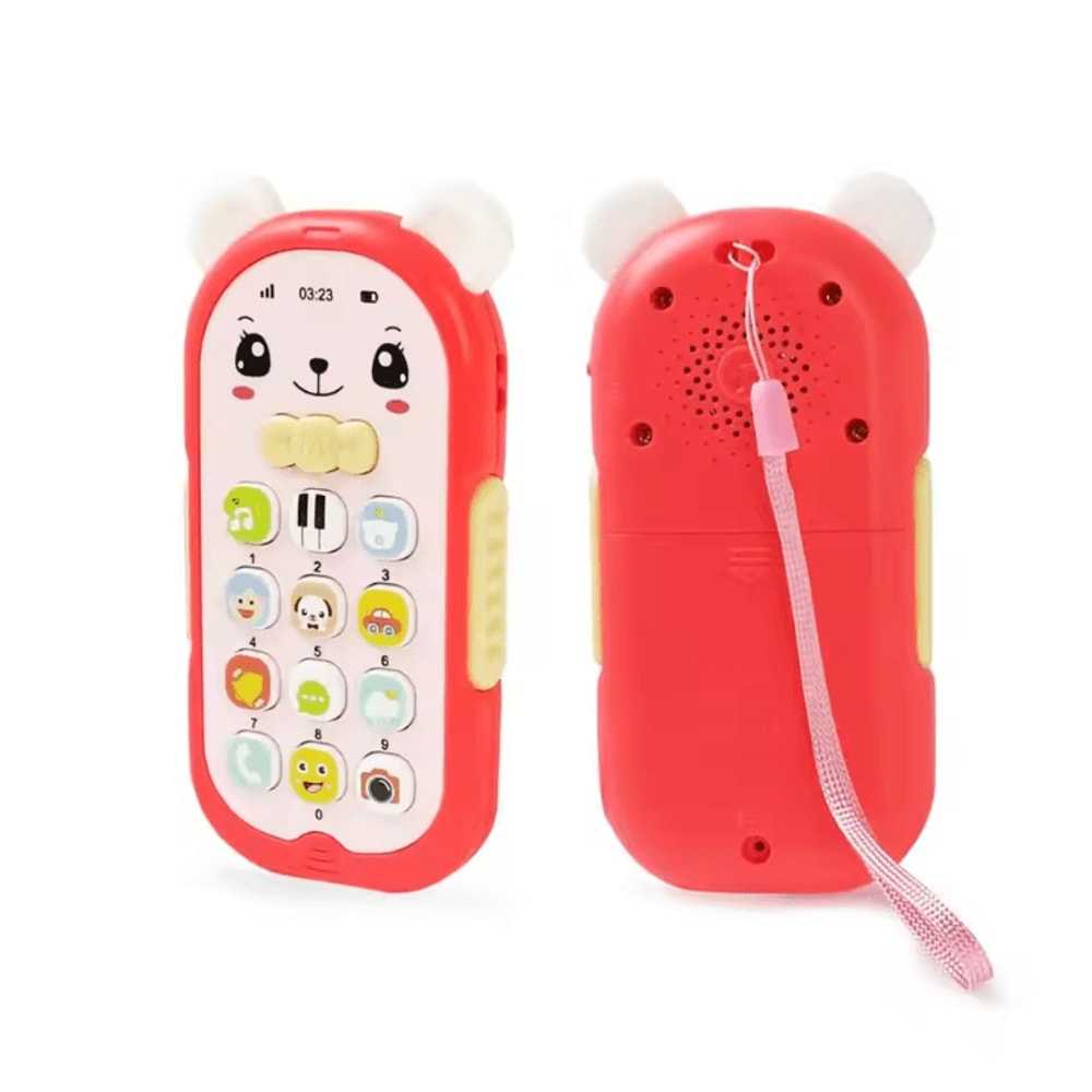 Baby Musical Phone Teether Toy Interactive Learning Phone With Lights Sounds 2