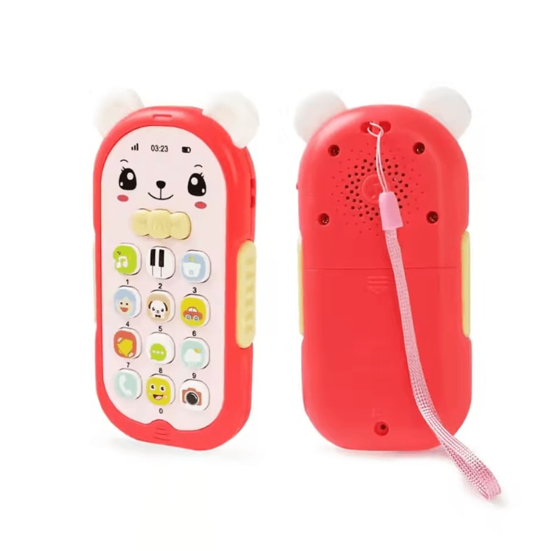 Baby Musical Phone Teether Toy Interactive Learning Phone With Lights Sounds 2