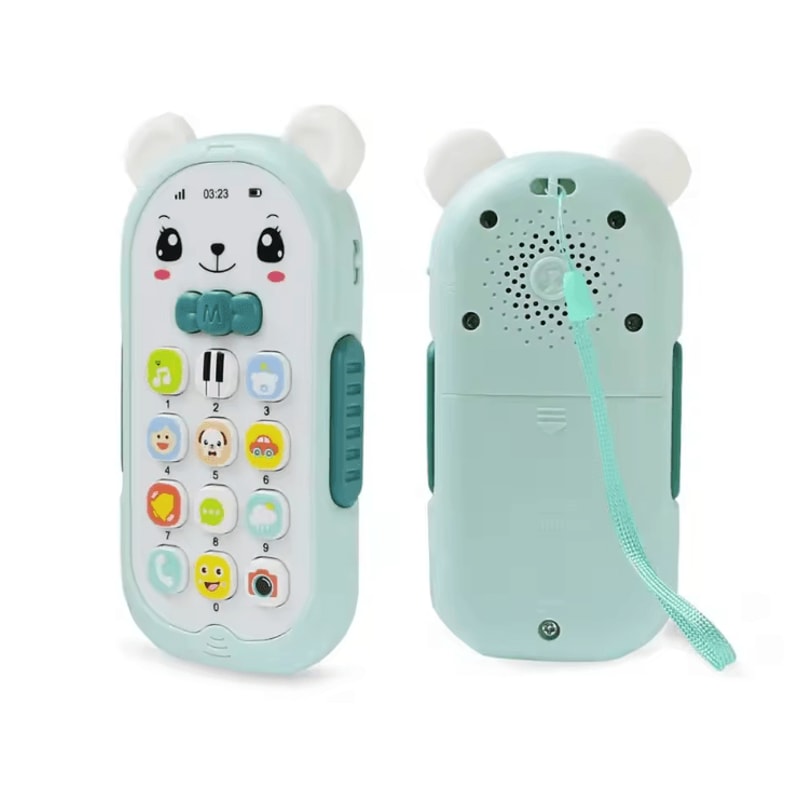 Baby Musical Phone Teether Toy Interactive Learning Phone With Lights Sounds 4