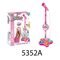 Kids Karaoke Microphone With Stand Interactive Singing Toy With Lights Music 2