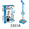 Kids Karaoke Microphone With Stand Interactive Singing Toy With Lights Music 4