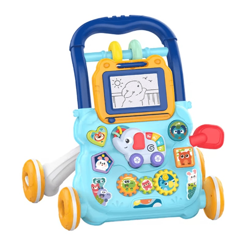 Baby Push Walker With Music Drawing Board Multifunction Learning Activity Walker For Toddlers 3