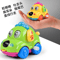 Cute Animal WindUp Toy Car Clockwork ChainUp Mini Cartoon Car For Kids 1