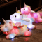 Glowing Unicorn Plush Pillow LED LightUp Soft Toy Kids Decorative Cushion 0
