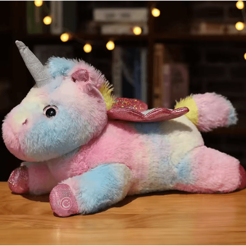 Glowing Unicorn Plush Pillow LED LightUp Soft Toy Kids Decorative Cushion 2