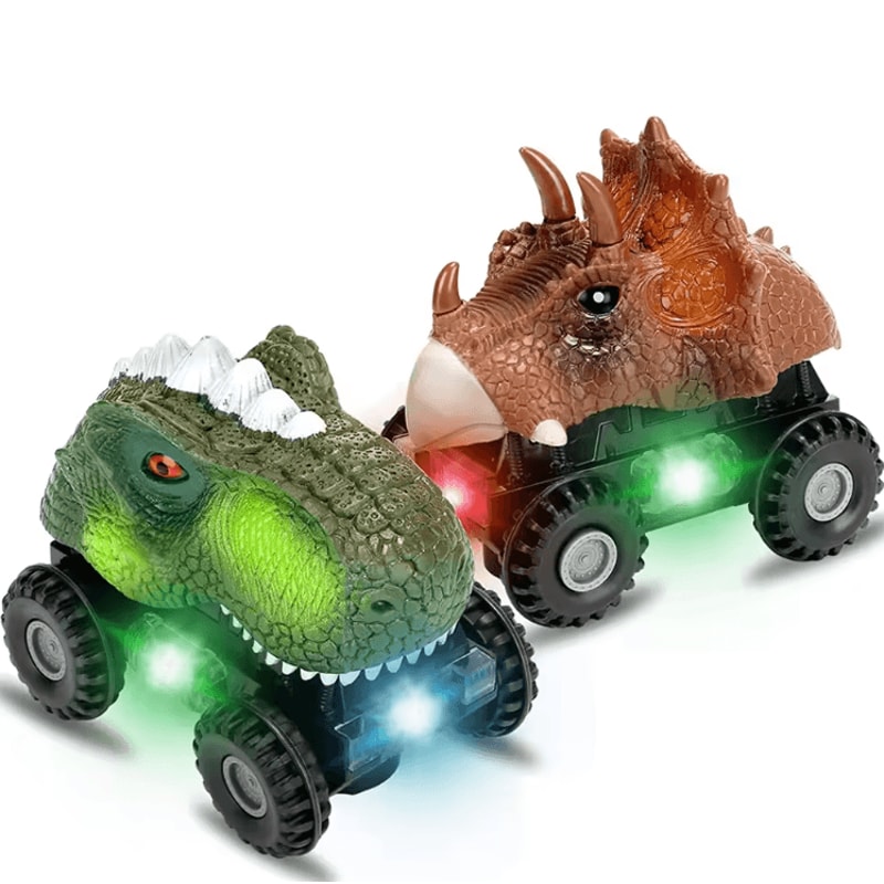 Electric Dinosaur Car Toy Interactive Dino Vehicle With Lights Sound Motion 0