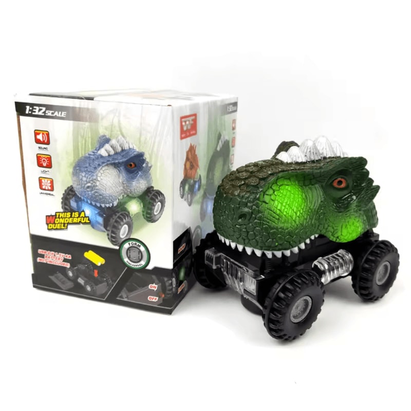 Electric Dinosaur Car Toy Interactive Dino Vehicle With Lights Sound Motion 2