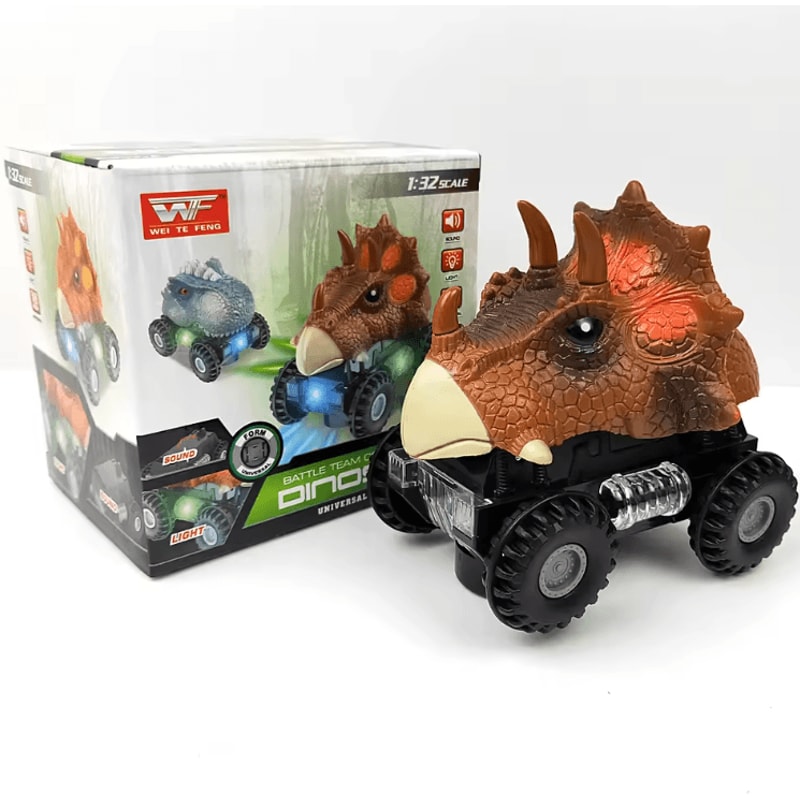 Electric Dinosaur Car Toy Interactive Dino Vehicle With Lights Sound Motion 4