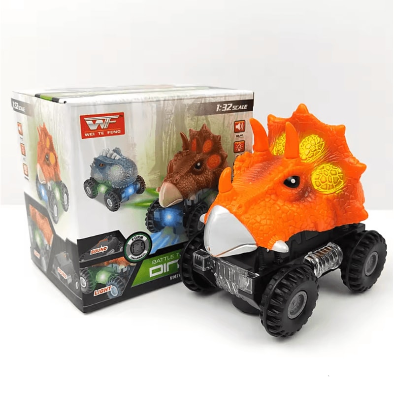 Electric Dinosaur Car Toy Interactive Dino Vehicle With Lights Sound Motion 5