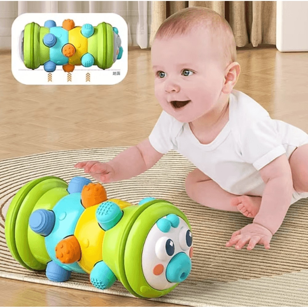 Baby Crawling Roller Toy Montessori Tummy Time Sensory Activity For Infants 012 Months 0