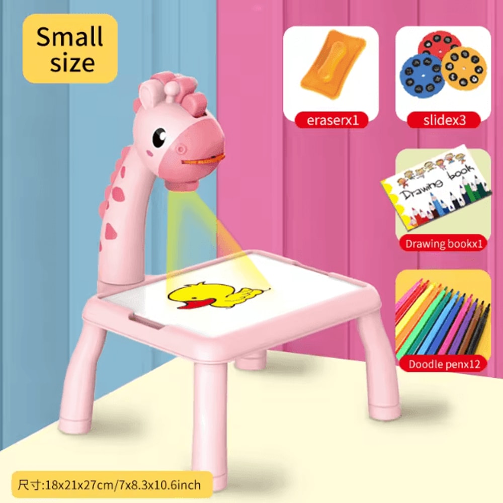 Kids Projection Drawing Board Table Interactive Trace Draw Art Learning Toy 5