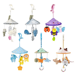 baby crib hanging music box toy – infant rattle mobile with soothing melodies & activity toys