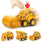 Press Go Construction Vehicle Toy Set Kids Excavator Bulldozer Engineering Cars 0