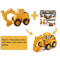 Press Go Construction Vehicle Toy Set Kids Excavator Bulldozer Engineering Cars 2