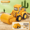 Press Go Construction Vehicle Toy Set Kids Excavator Bulldozer Engineering Cars 6