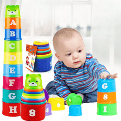 speed stacking cups game – kids brain response & hand speed challenge toy