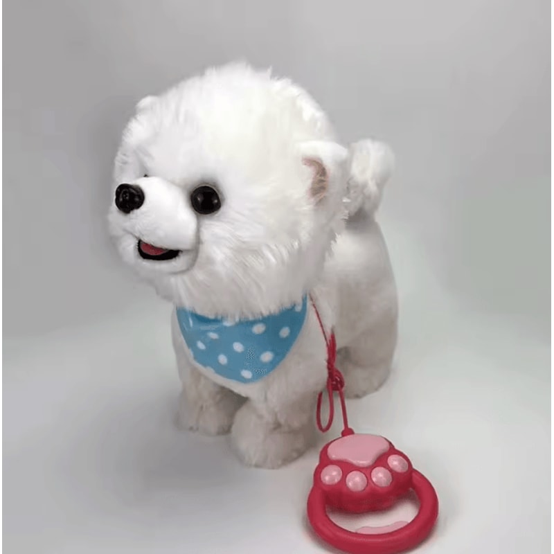 Interactive Robot Dog Plush Toy Talking Barking Singing Electronic Puppy 0