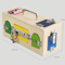 Wooden Busy Box Montessori Educational Material Lock Latch Box Early Educational Kids Toys Birthday 2