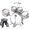Kids Jazz Drum Set With Stool Pedal Toddler Percussion Musical Toy Kit 0