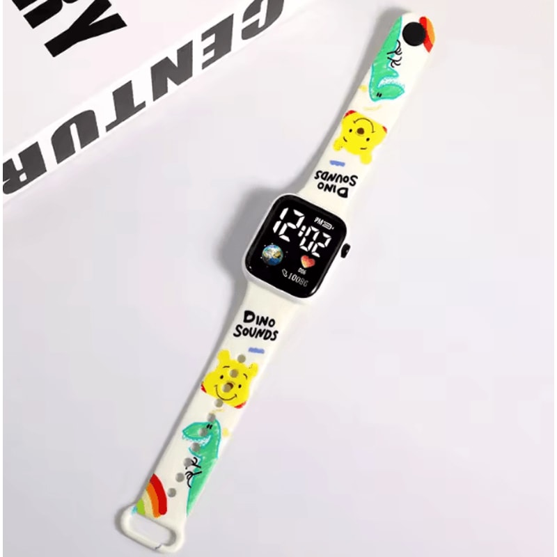 Cartoon Kids Digital Watch Stitch Hello Kitty Silicone Wristwatch For Girls 6
