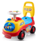 Toddler RideOn Push Car With Music Storage Sit To Stand Learning Walker Toy 0