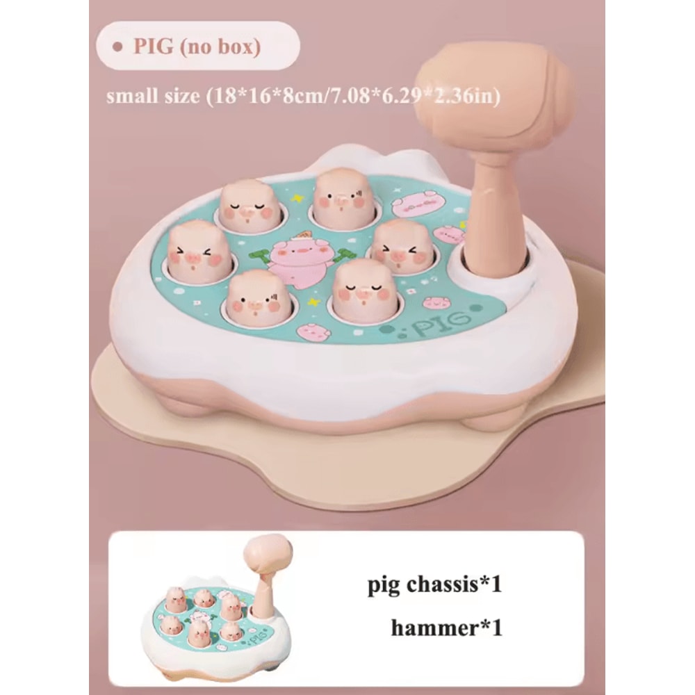 Montessori Hammer Toy Toddler Hammer Toy Baby Pounding Toy Animal Hammer Toy Fine Motor Skill Toy 3